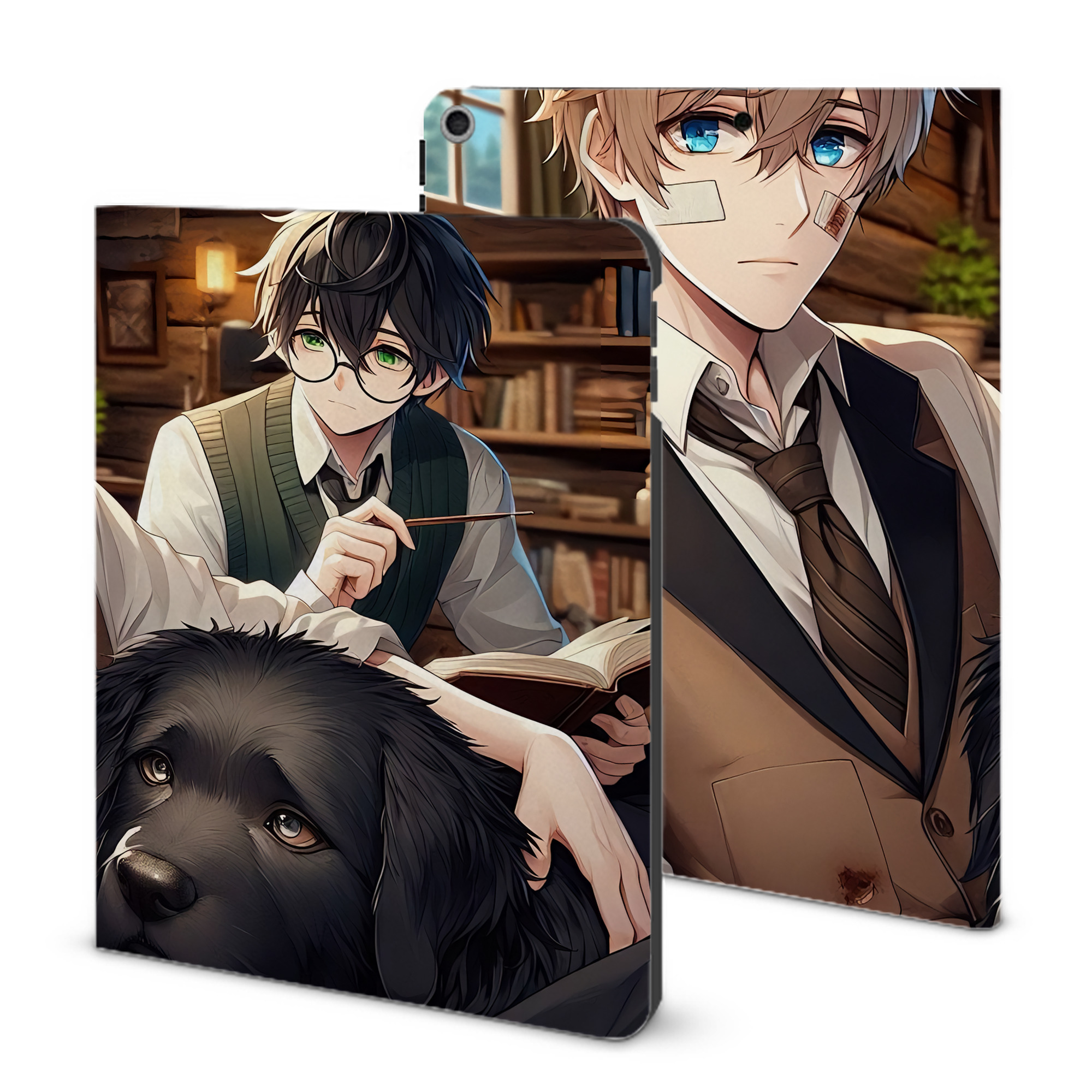 （画像用） Harry Potter ハリー・ポッターシリーズ IPad ケース ブック型 PUレザー TPU 耐衝撃 軽量 薄型 ペン収納なし 全面保護 IPad 各モデル対応